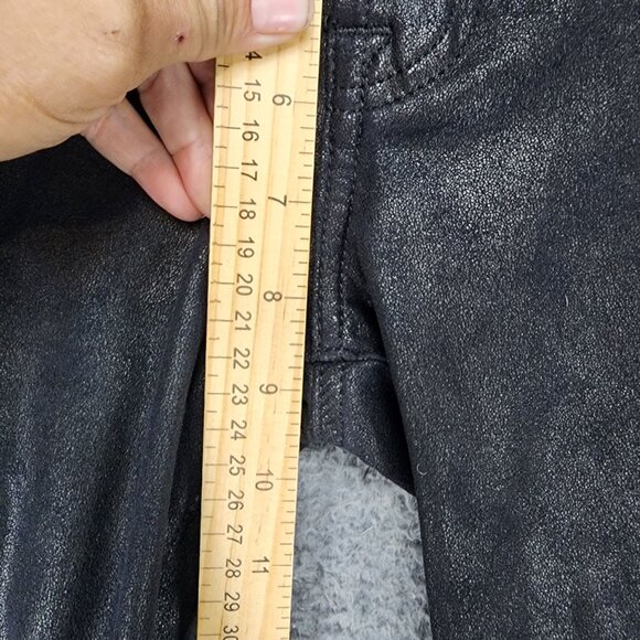 7 For All Mankind Jeans Womens 26 Black Stretch Mid Rise Jeggings Leggings - Picture 5 of 12